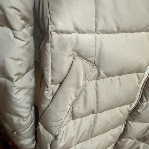 Zara Beige Hooded Puffer Coat - Picture 15 of 17
